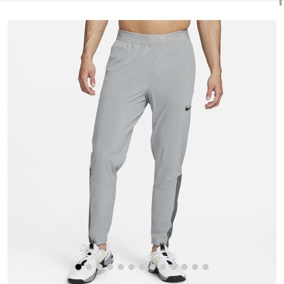 NEW Nike Pro Dri-FIT Vent Max Men's Training Trousers Light Grey Small - Picture 1 of 7